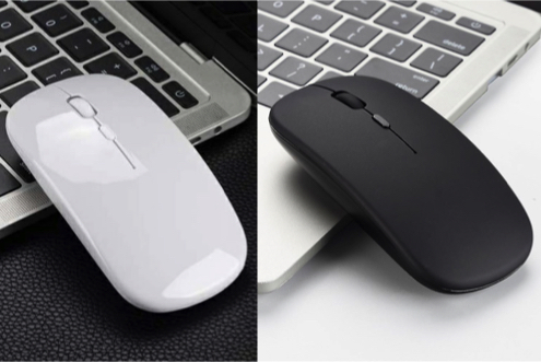 ワイヤレスマウス 黒 Bluetooth 5.0 USB充電式 無線 薄型 静音 d_画像6