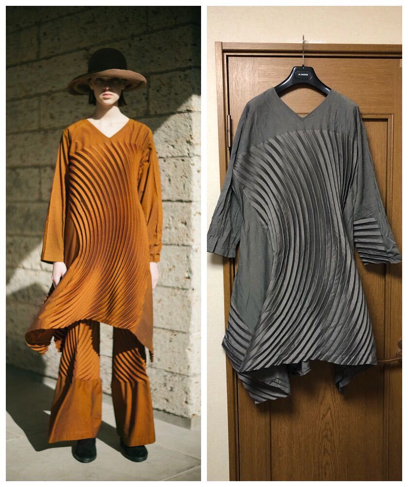 ISSEY MIYAKE 2021AW イッセイミヤケ 21AW CLIFF PLEATS TUNIC DRESS クリフ プリーツ 変形 チュニック ワンピース ドレス_画像1