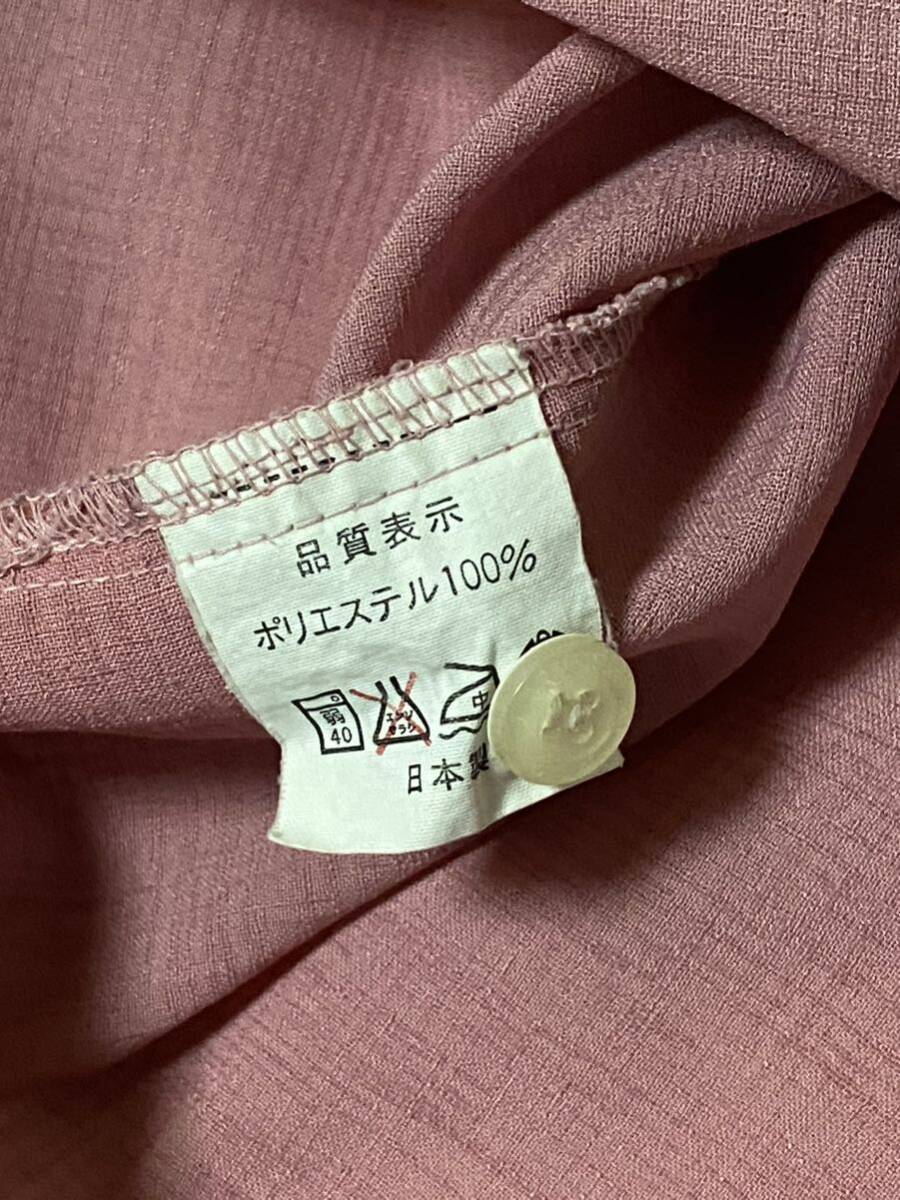 YH-1818 かりゆしウェア　レディース L 琉球の里　半袖 アロハシャツ 半袖シャツ ノーアイロン_画像4
