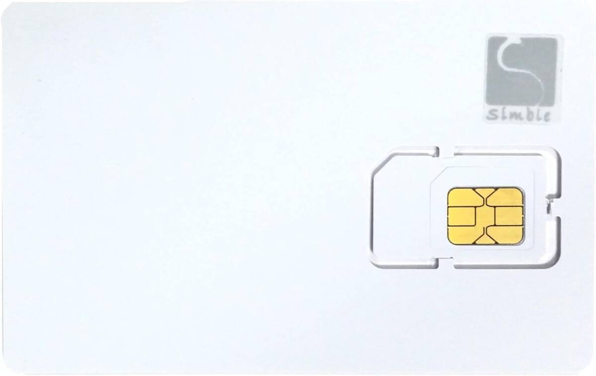 【Simble】アクティベートSIM microマイクロSIM Activation Card for AU IP4 (0674-00)_画像1