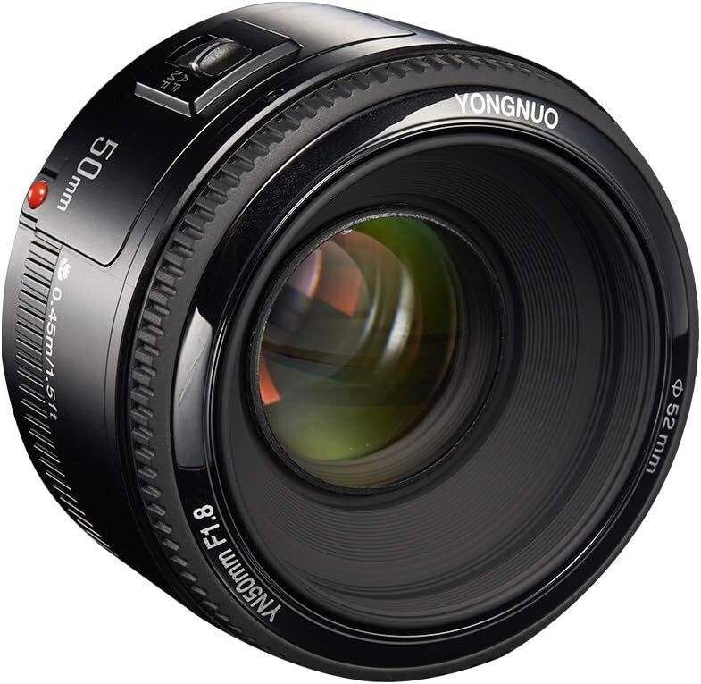 YONGNUO製 AF 50mm f1.8 大口径 オートフォーカス レンズ canon 350D 450D 500D 600D 1D Mark II 1D Mark IIIなどに対応 (2751MCFUENO