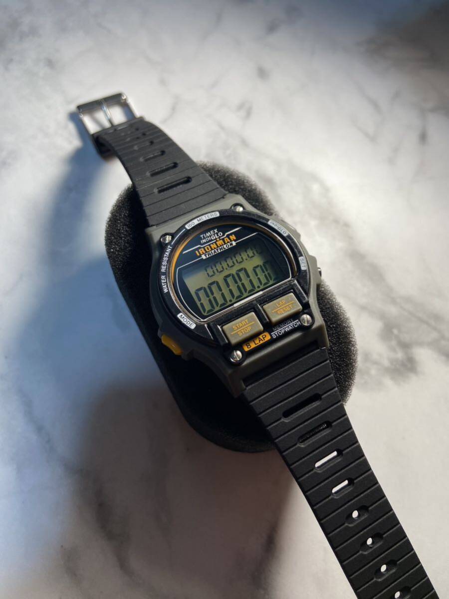 ★オールドデザイン★ 【送料無料】TIMEX IRONMAN 1986 復刻モデル アイアンマンTRIATHLON 新品電池 タイメックス INDIGLO 古着好きにも！の画像5