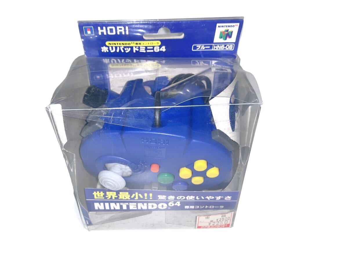 デッドストック ほぼ未使用 ホリパッドミニ64 ブルー N64 デッドストック ほぼ未使用 ホリパッドミニ64 ブルー N64