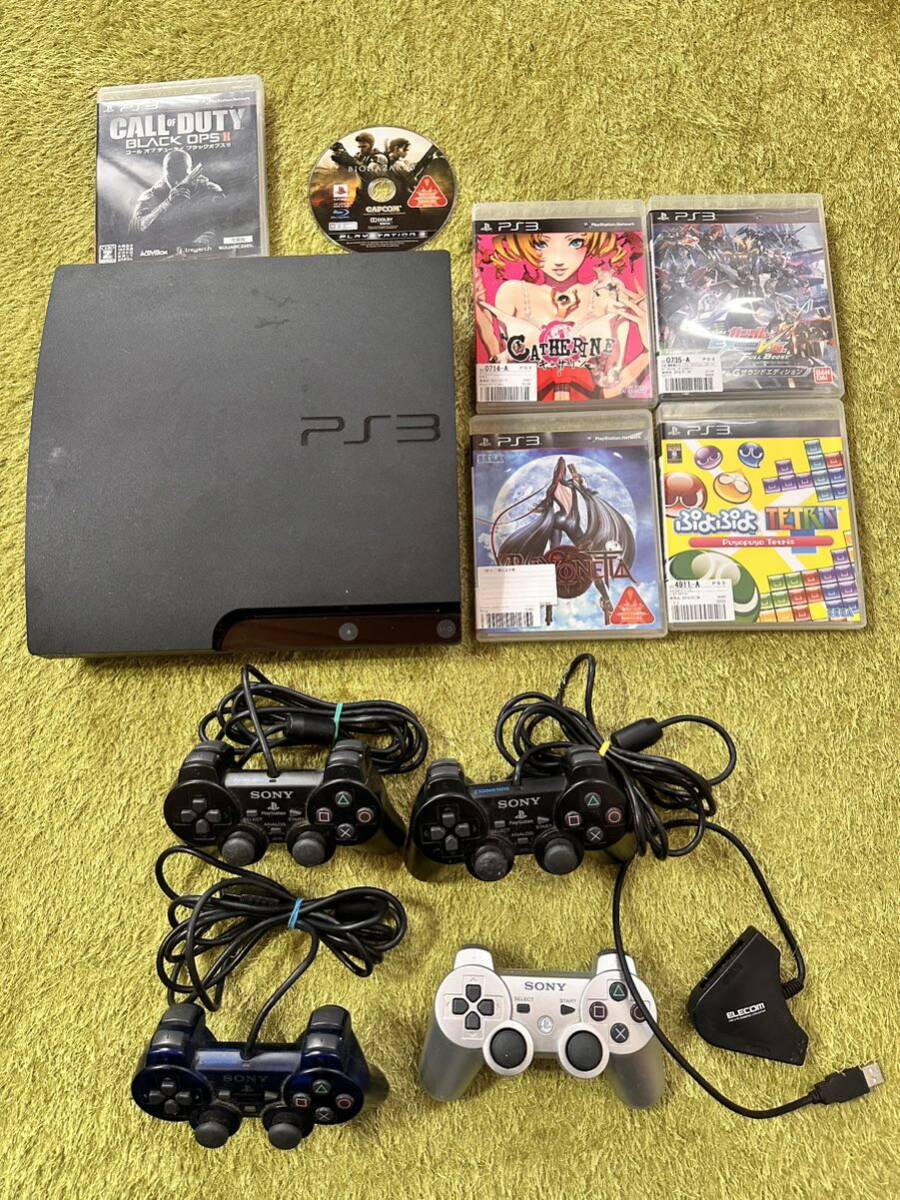 通電確認のみ SONY PS3（CECH-3000B） 1台　他 コントローラー ゲームソフト_画像1