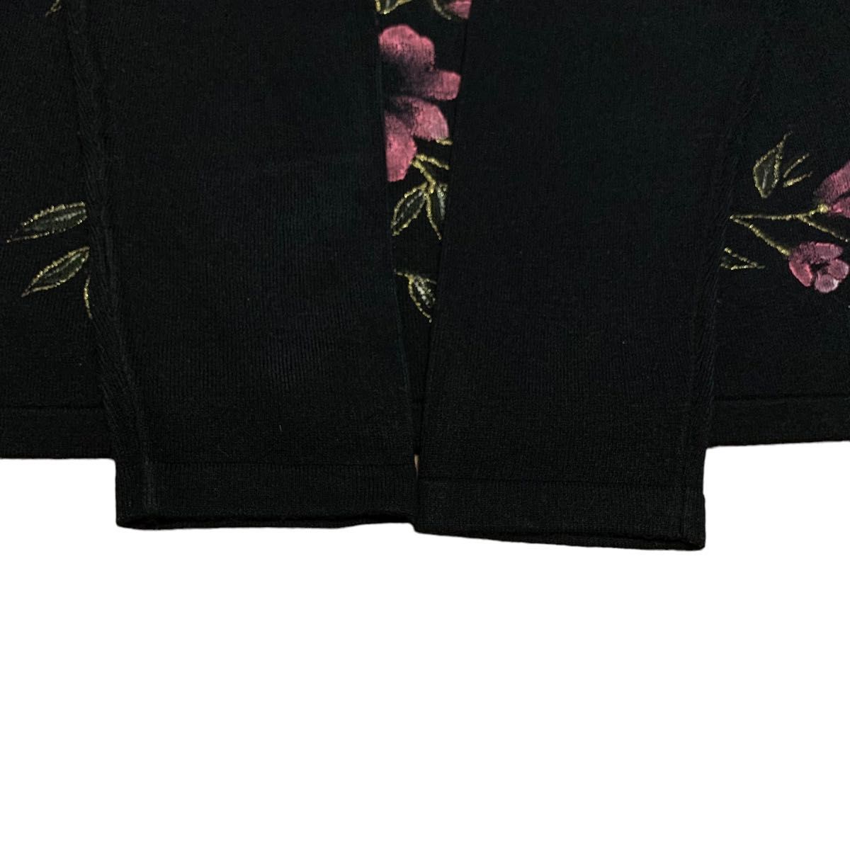 ヴィンテージ 花柄 プリント ニット セーター 大きいサイズ