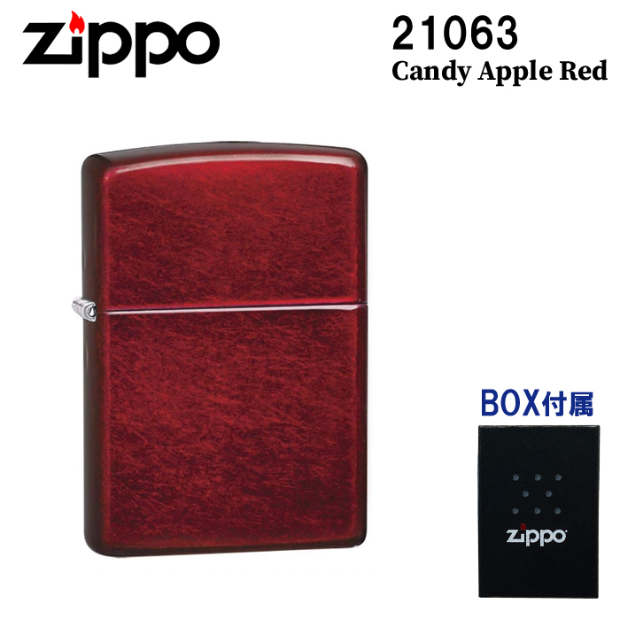 ZIPPO ジッポー 21063 Candy Apple Red キャンディーアップルレッド 赤 FULL SIZE ZIPPO ジッポライター ネコポス対応の画像1