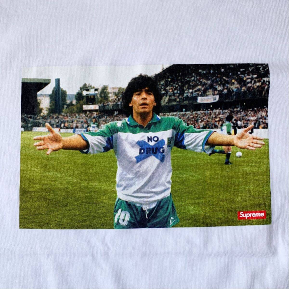 【L】新品 24SS Supreme シュプリーム Maradona Tee マラドーナTシャツ White ホワイト 白 国内正規 立ち上げ_画像4