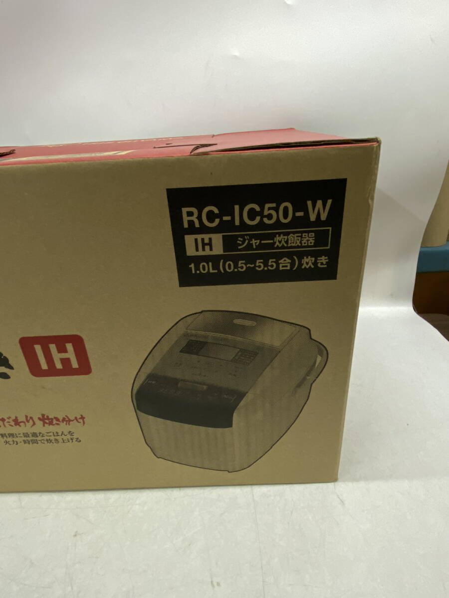 * Iris o-yama торговая марка количество ...HI рисоварка 1.0L(0.5~5.5.) RC-IC50-W не использовался товар (u240301_15_50)