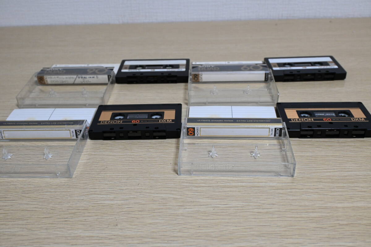 SONY DUAD90 60 DENON METAL DXM60 カセットテープ 4本 セット 使用済 中古品_画像3