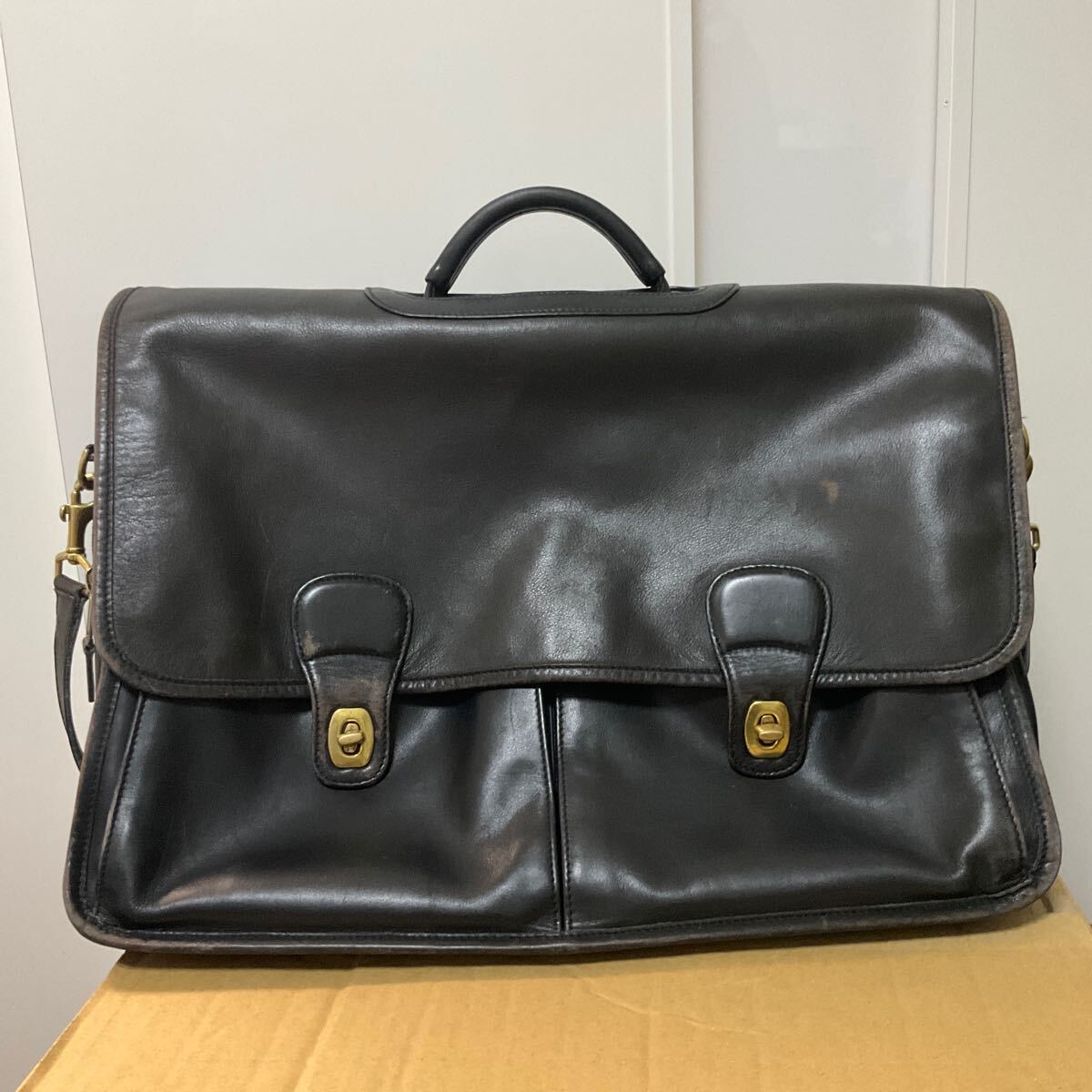 COACH レザー　ビジネスバッグ　ブラック _画像1