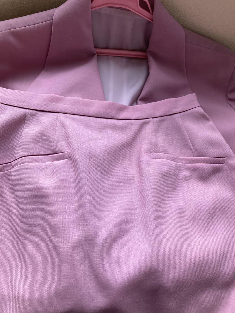 ＊ 【訳あり】KENZO レトロ ケンゾー セット アップ ピンク サマースーツ 半袖 38＊_画像5