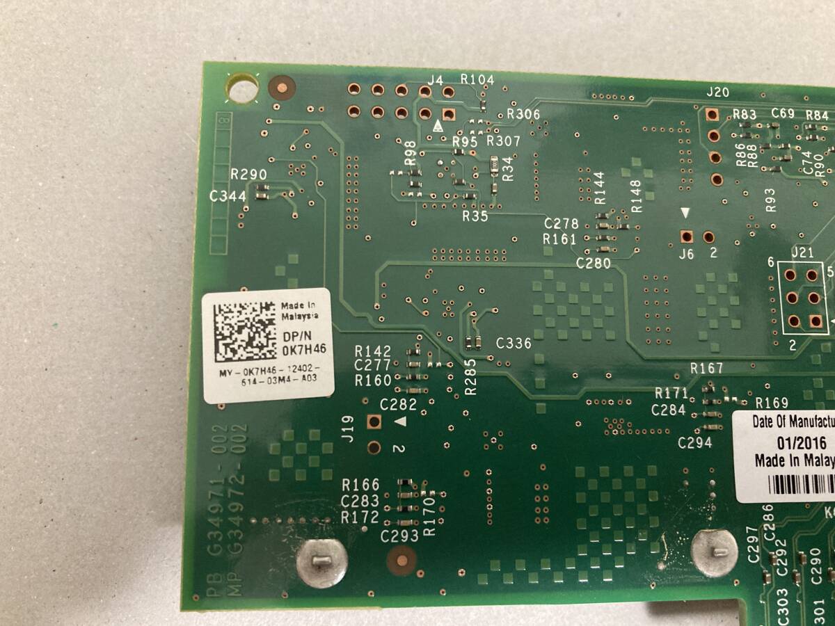 ★動作確認済★DELL純正★10GbE 2port NIC★Intel X540-T2 2Port 10GBaseT RJ45★PCI-Express x8★通常ブラケット仕様★DP/N:0K7H46★税無_画像4