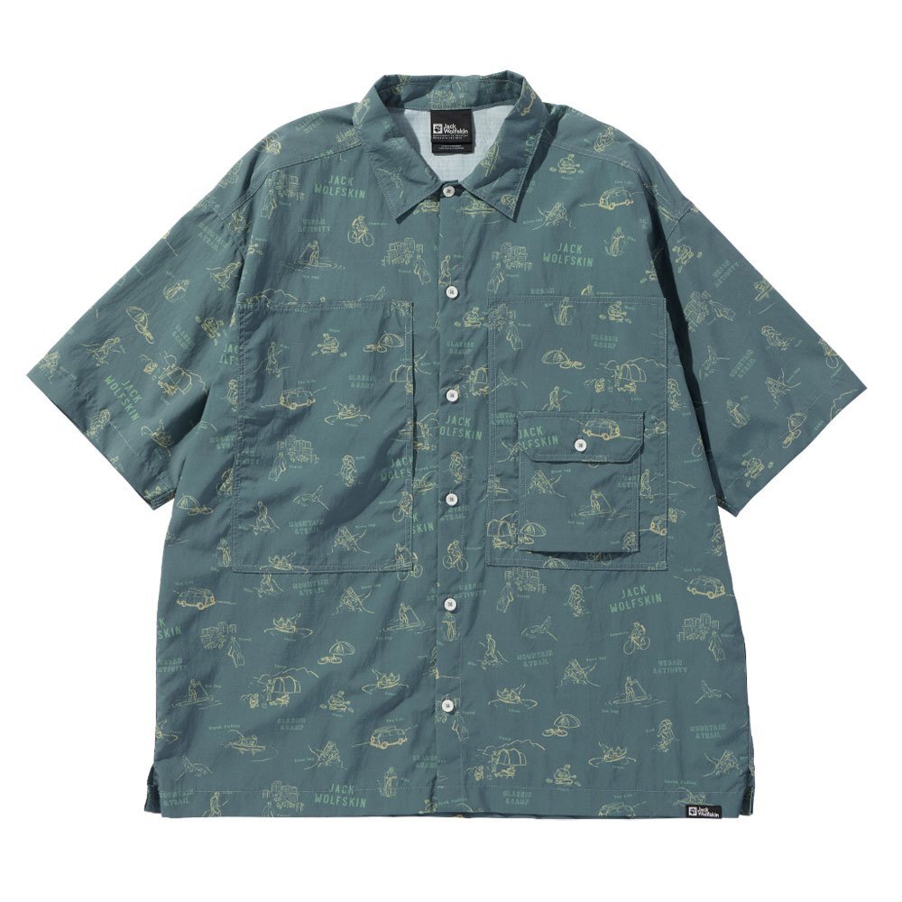 1507691-jackwolfskin/мужская рубашка с коротким рукавом JP Whw Lazy Work Sh Outdoor