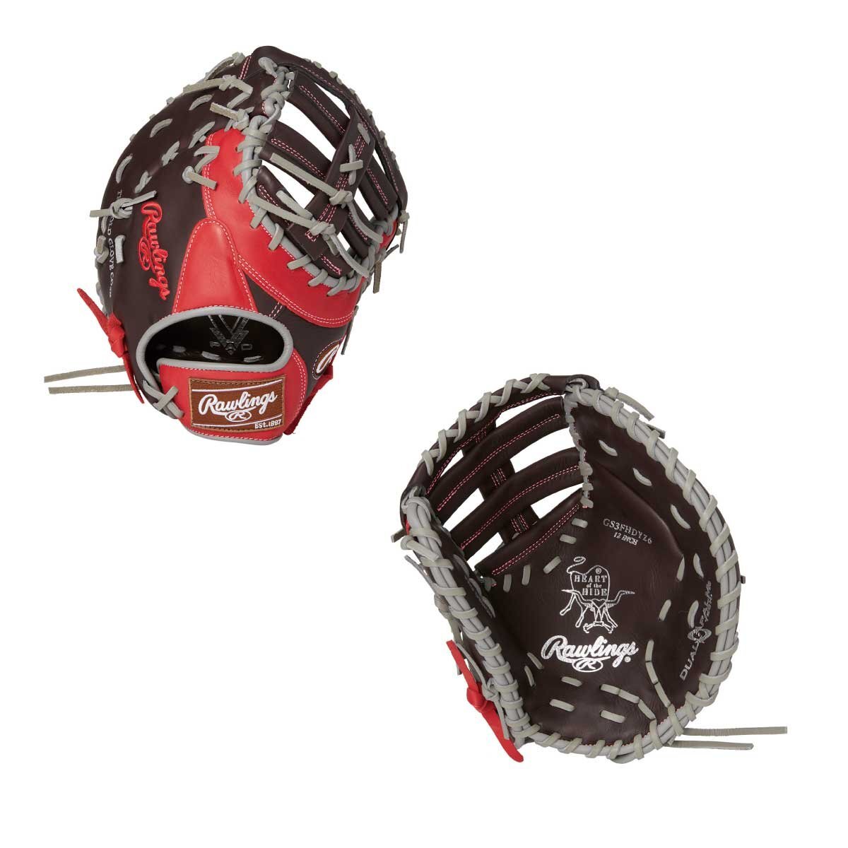 1516206-Rawlings/Женский мягкий Hoh DP ловец Mitt Softball Glove YZ6/LH