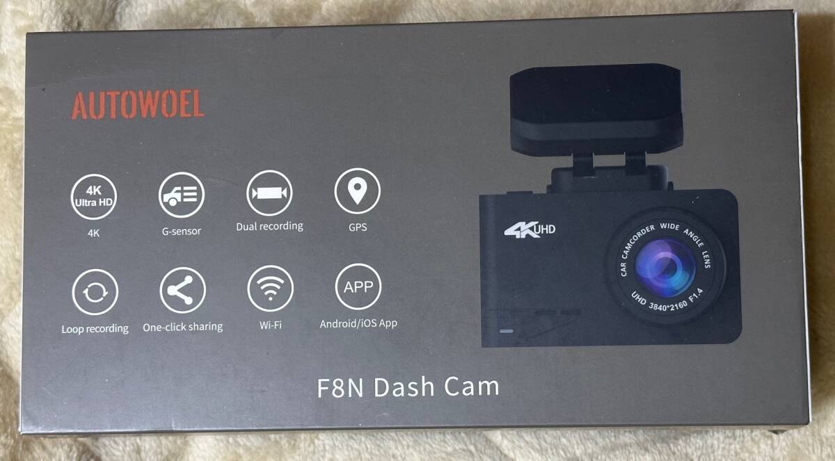②長期在庫新品未使用 前後同時撮影ドライブレコーダー/AUTOWOEL F8N Dash Cam_画像1