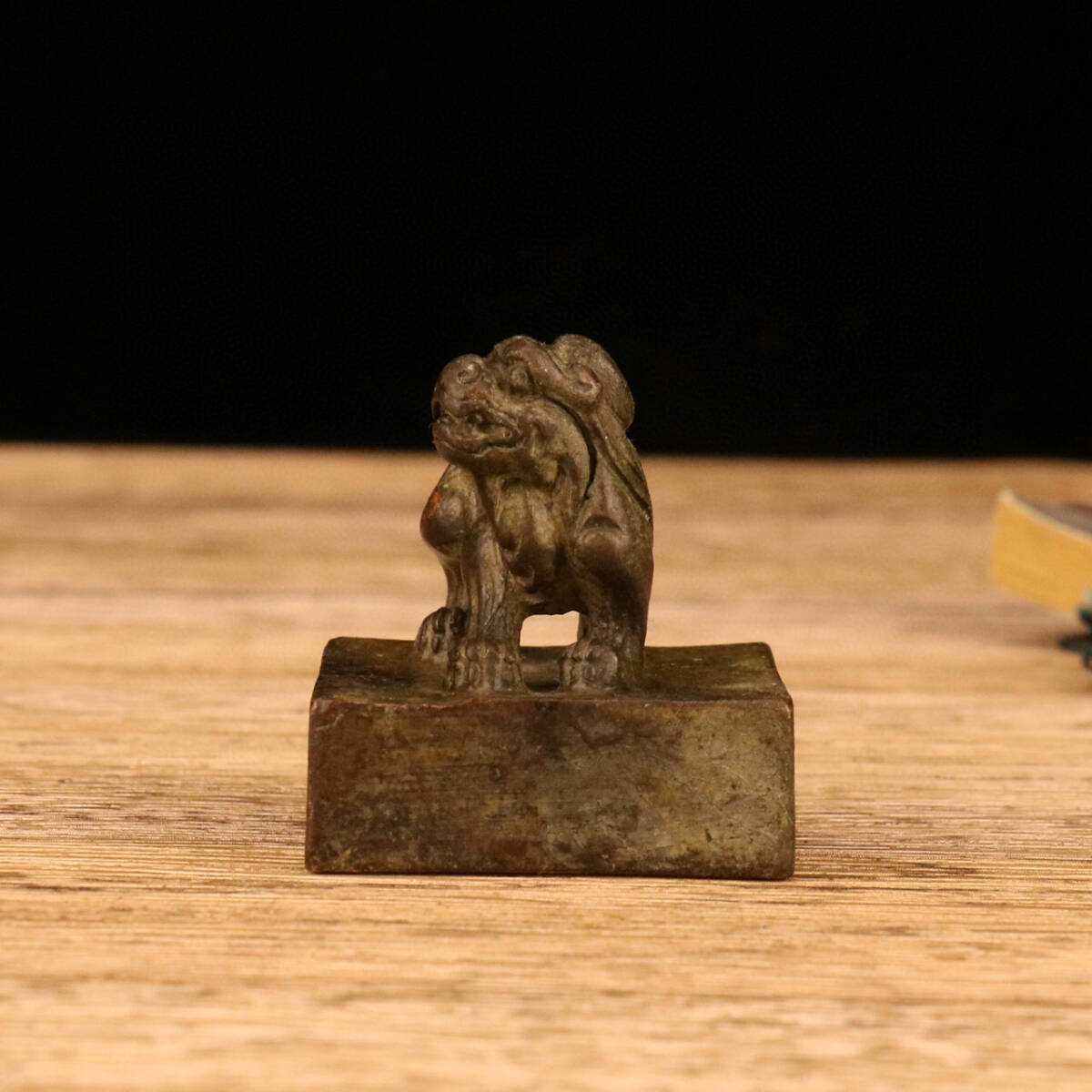 【古寶奇蔵】銅製・貔貅印章・置物・賞物・中国時代美術_画像3