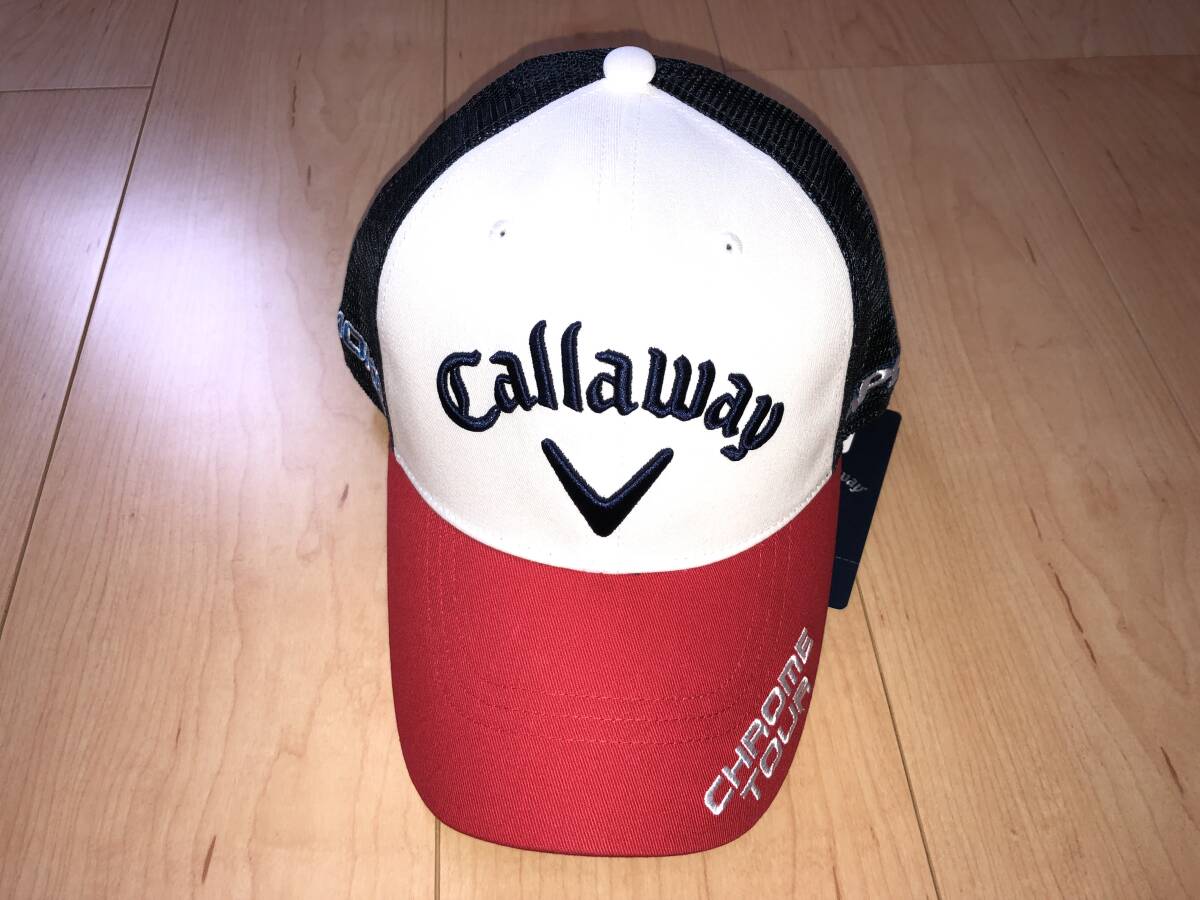 23％off! Callaway TOUR A MESH CAP 24 JM キャップ C24990103 ホワイト/レッド/ネイビー(1034)_画像2