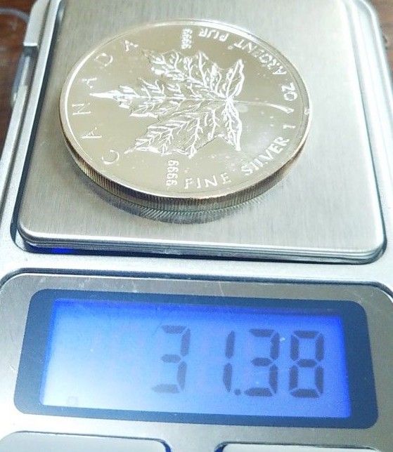 2009年【未使用・新品】カナダメイプルリーフ5ドル銀貨