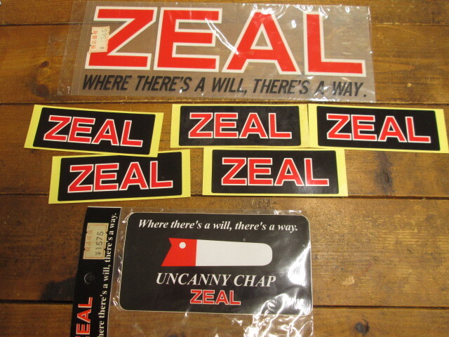 未使用 ズイール ZEAL 大・小・アンカニーチャップ 当時物ステッカー 7枚セットの画像1