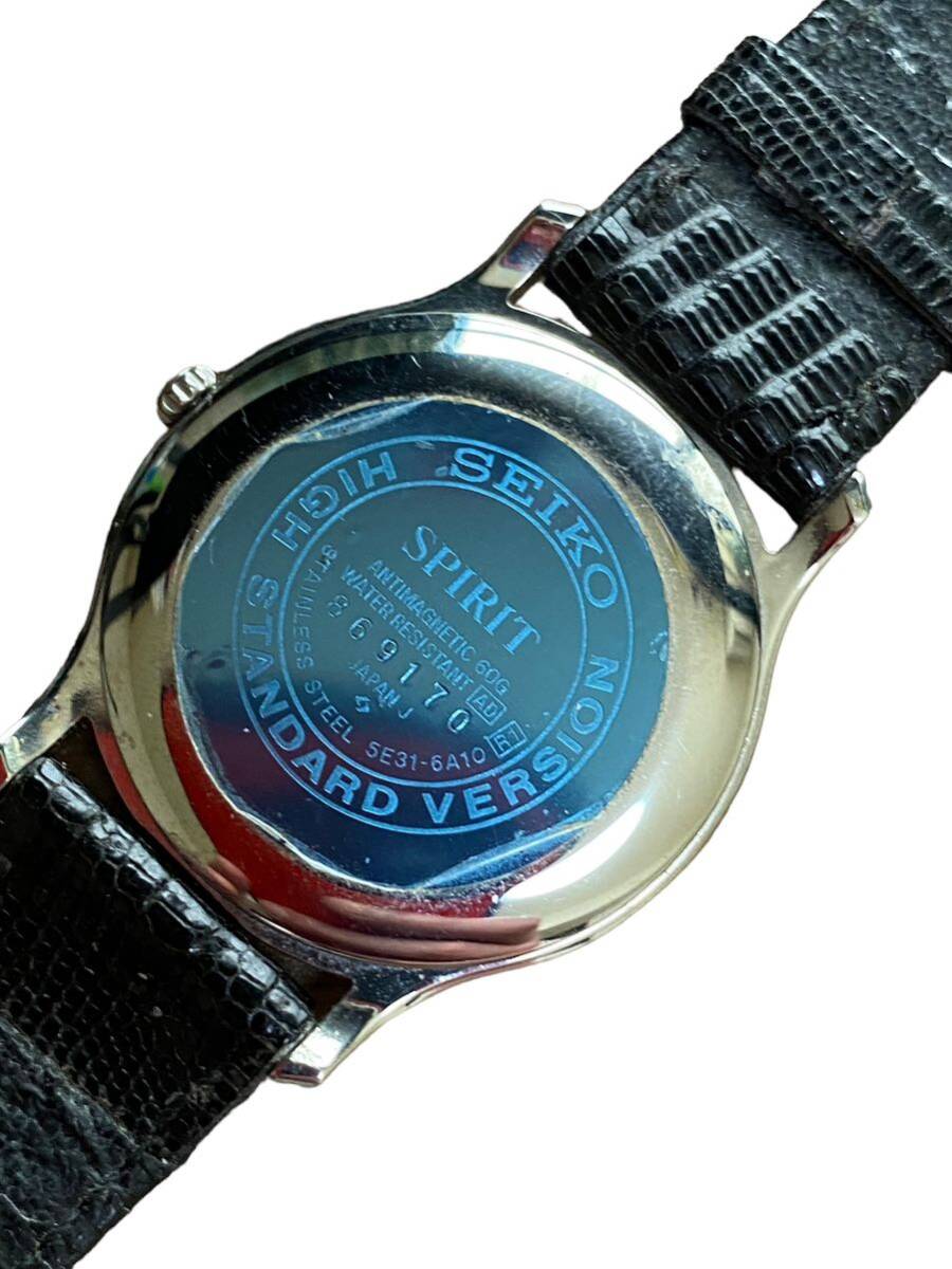 20206 セイコー SEIKO スピリット SPIRIT 5E31-6A10 メンズ腕時計 クォーツ ジャンク _画像5