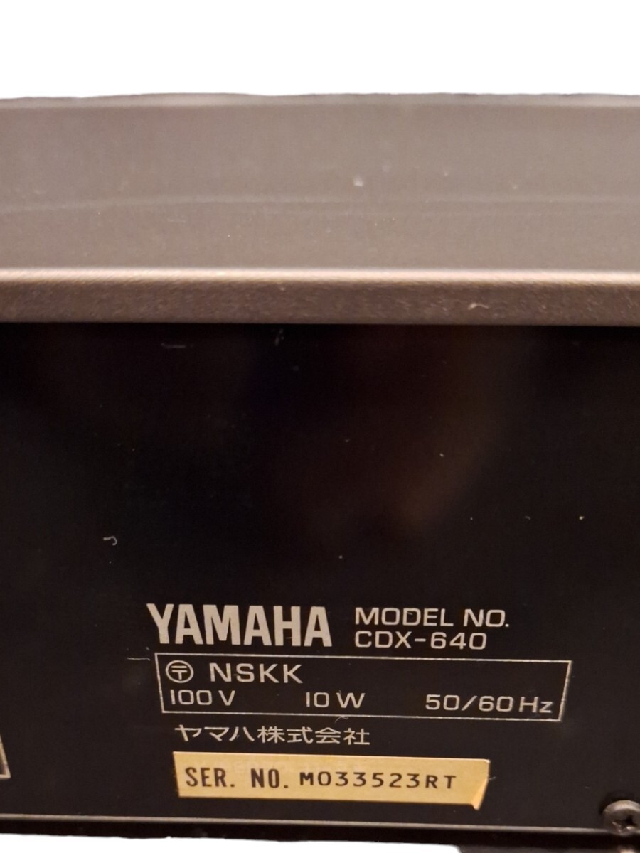 20638 ヤマハ/YAMAHA/CDX-640/CDプレイヤー/1990年/オーディオ/音響機器/昭和レトロ/年代物/I-PDM方式のD/Aコンバーターを搭載の画像7