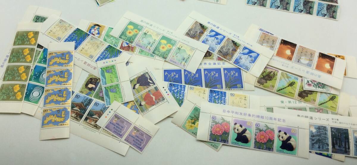 ZZ88〈送料無料〉60円×100枚 50円×100枚 切手 バラ 大量 まとめて 11,000円分 日本郵便 未使用 の画像3