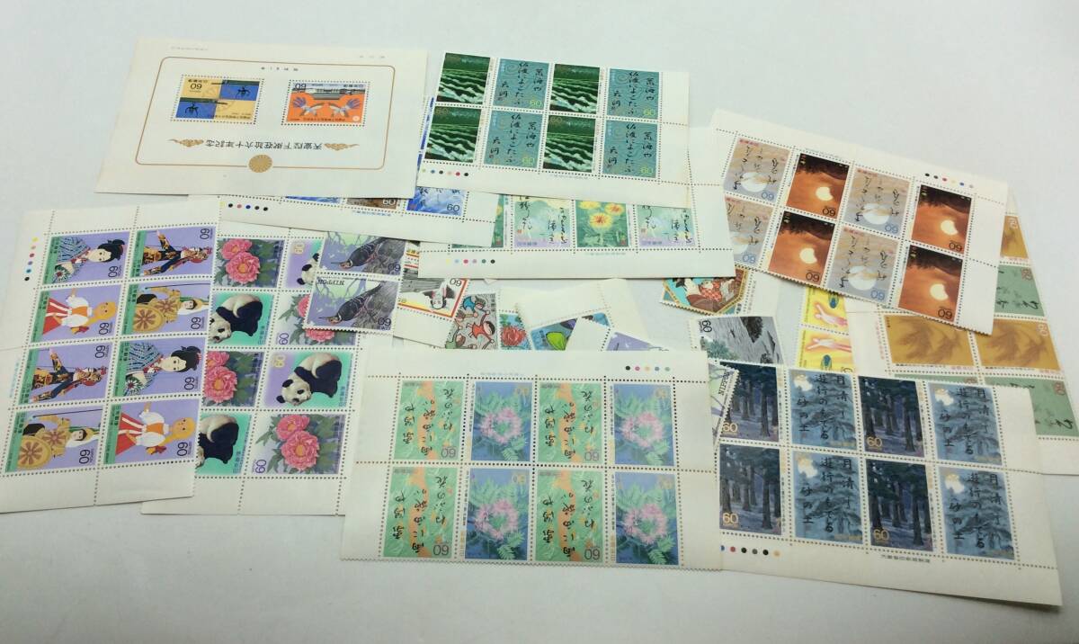ZZ87〈送料無料〉60円×100枚 50円×100枚 切手 バラ 大量 まとめて 11,000円分 日本郵便 未使用 の画像3