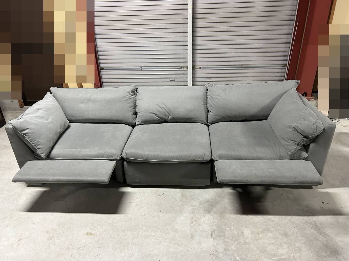 ☆EL213【中古品】 Gilman Creek Furniture 布製 電動モジュラーソファ 3PC　コストコ 電動 3人掛け ワイド ソファ 0307_画像10