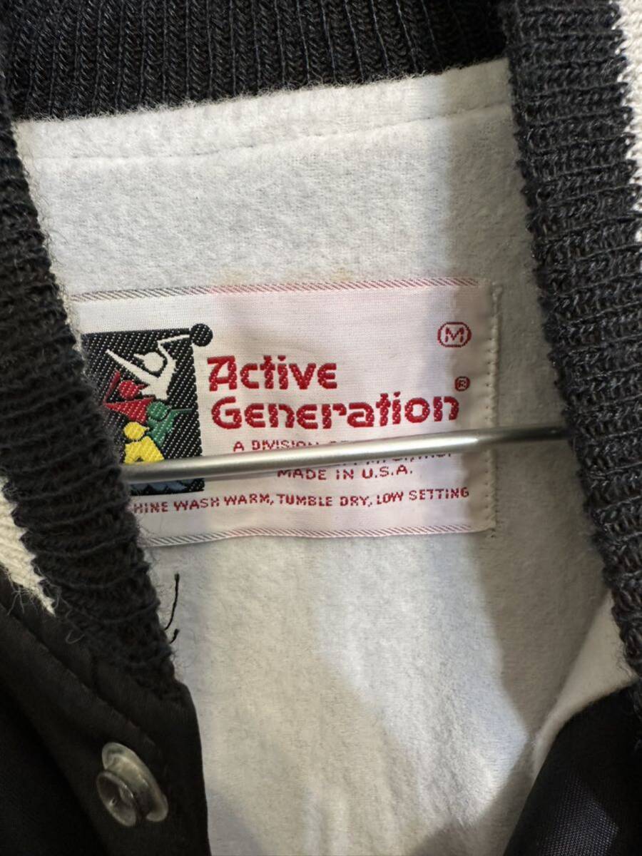 ナイロンスタジャン ACTIVE GENERATION USA ブラック サイズMの画像2