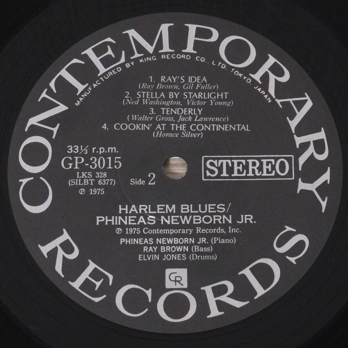 帯付 LPレコード PHINEAS NEWBORN JR. フィニアス・ニューボーン・ジュニア HARLEM BLUES ハーレム・ブルース GP-3015 CONTEMPORARYの画像6