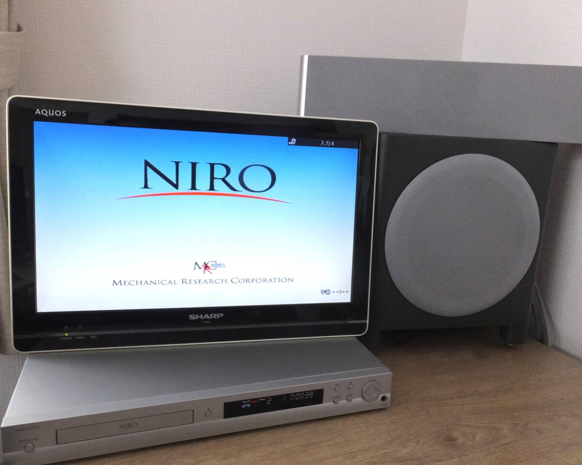 1円スタート NIRO 1.1 STD DVDレシーバー・スピーカー・サブウーファー 動作保証無し ジャンク扱い 現状品の画像1