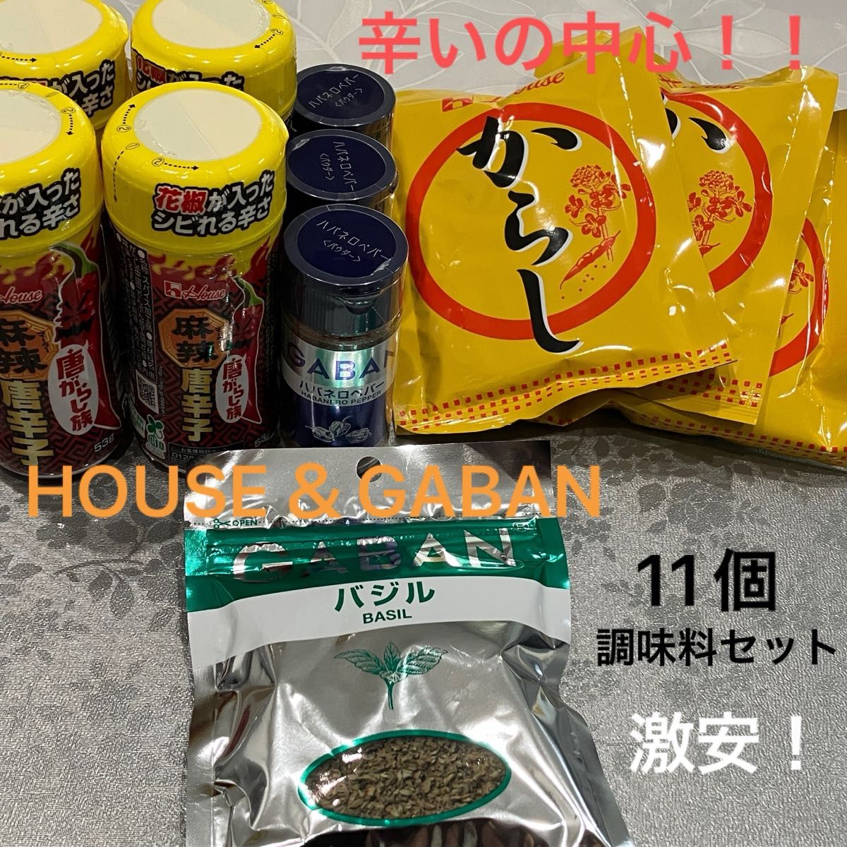 HOUSE GABAN / 辛いもの好きな人のための 香辛料 詰め合わせ / 4種 11個セット / お買い得