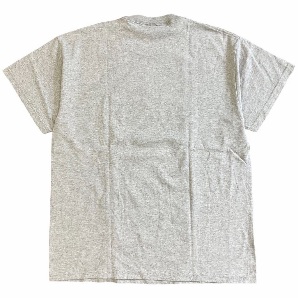 90s NIKE 半袖 Tシャツ グレー L スウォッシュ ロゴ 刺繍 ナイキ ヴィンテージ_画像6