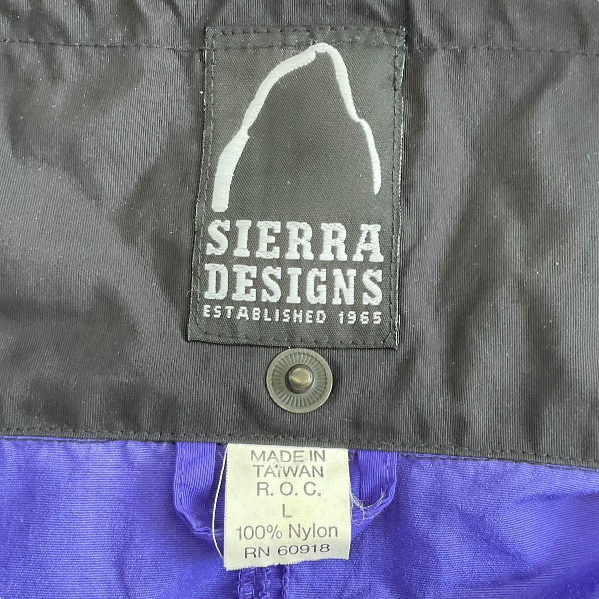 SIERRA DESIGNS mountain parka L size purple × black Sierra Design ano rack nylon jacket outdoor 