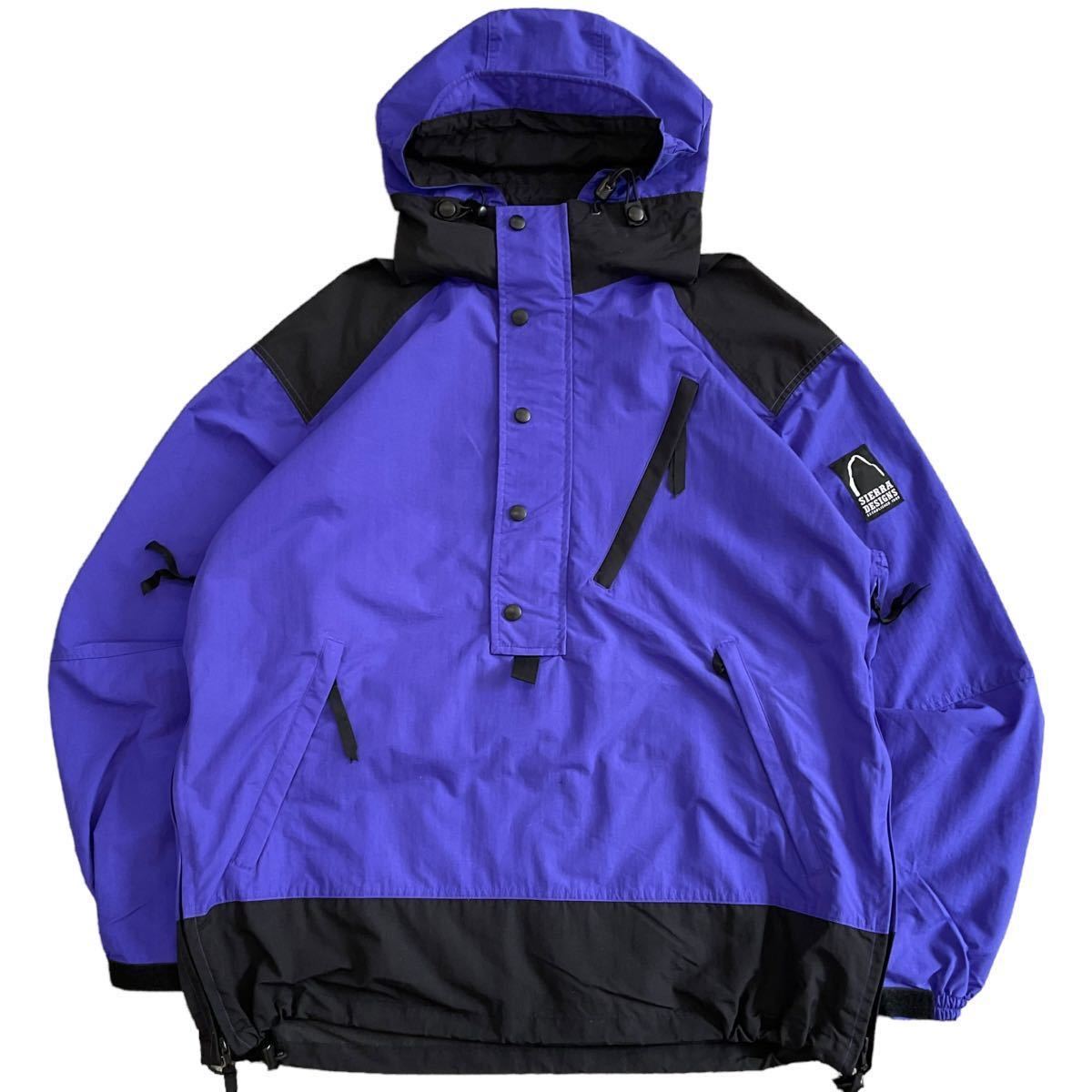 SIERRA DESIGNS mountain parka L size purple × black Sierra Design ano rack nylon jacket outdoor 