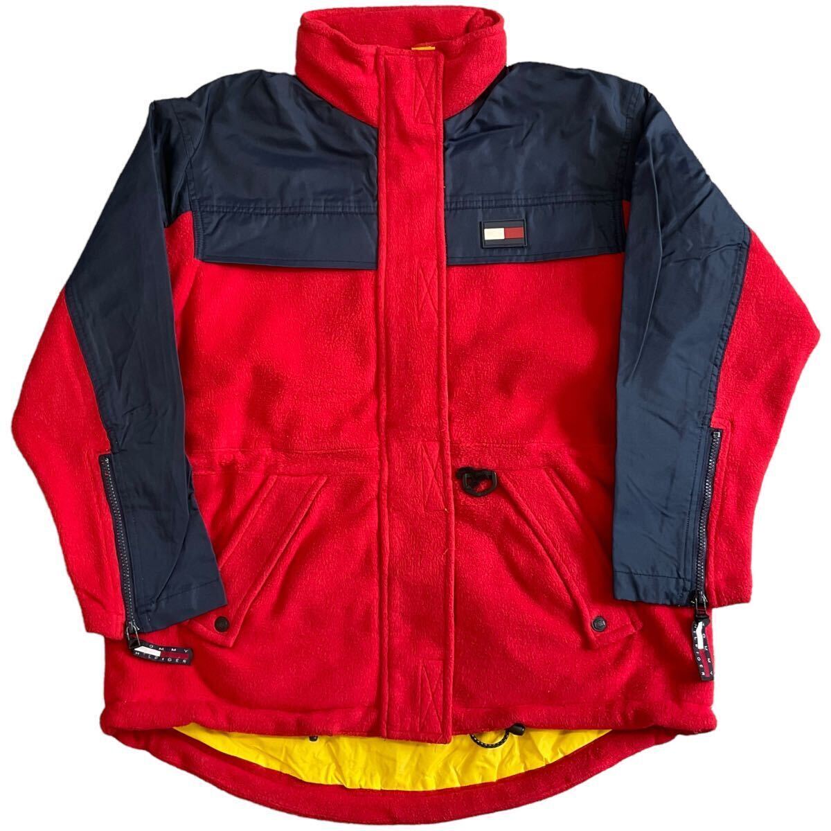 90s TOMMY HILFIGER Full-Zip Fleece Jacket S トミーヒルフィガー フルジップ フリース ジャケット マウンテンパーカー ヴィンテージ