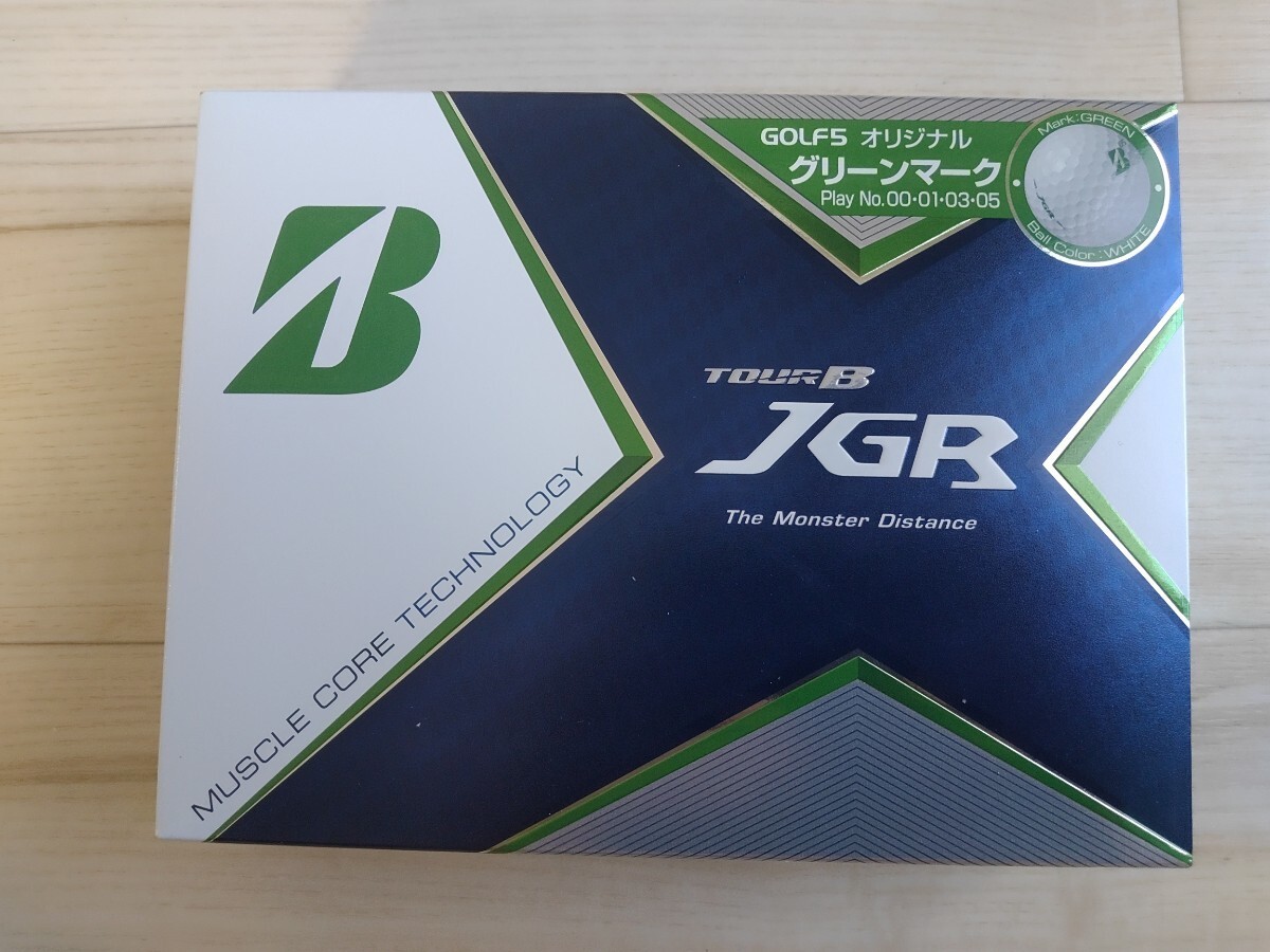 ホワイト　2021年モデル　TOUR B JGR 　グリーンマーク　日本正規品　1ダース １２個 BRIDGESTONE ブリヂストン ゴルフボール_画像1