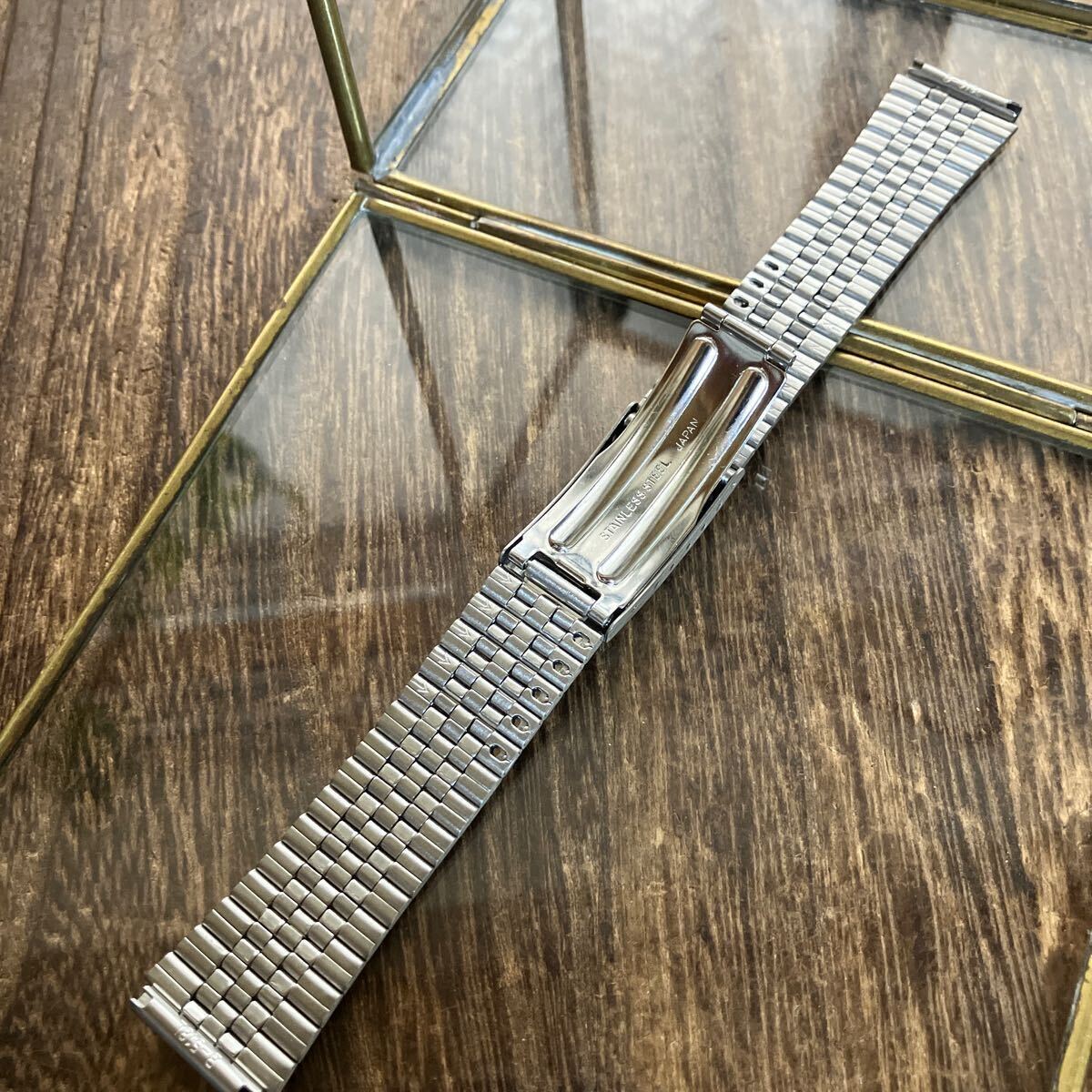 18mm серебряный цвет три поломка часы ремень часы частота б/у товар металл 