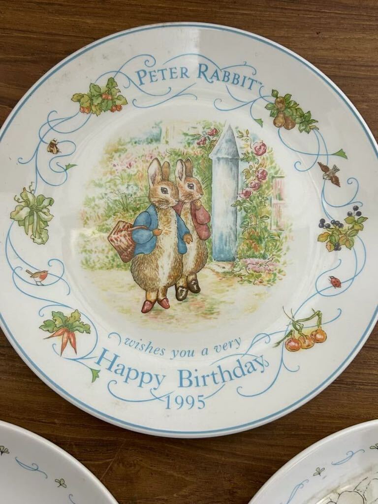 ピーターラビット WEDGWOOD ウェッジウッド 洋食器 お皿 英国製 3枚セット_画像3