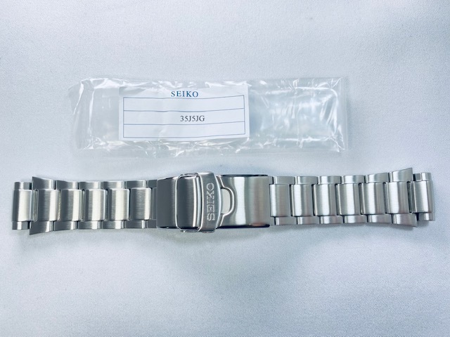 35J5JG SEIKO セイコー キネティック ダイバー 20mm 純正ステンレスブレス SKA367PC/SKA369PC/SKA371PC/5M62-0BL0他用 ネコポス送料無料_画像1