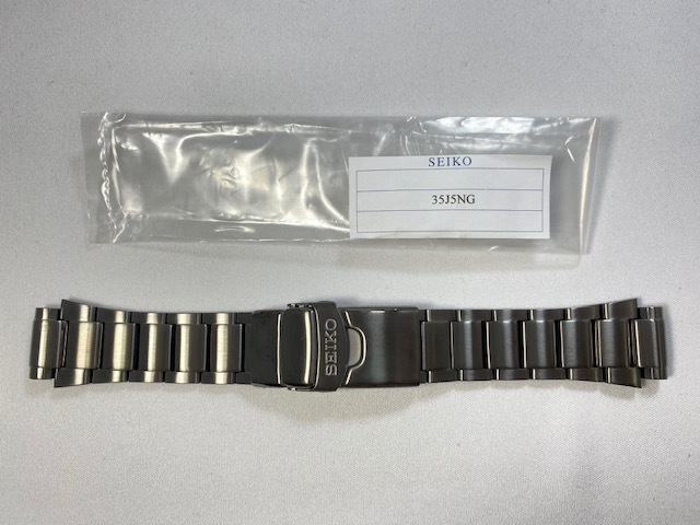 35J5NG SEIKO Seiko kinetic diver 20mm original stainless steel breath black SKA427P1/5M62-0BL0 other for cat pohs free shipping 