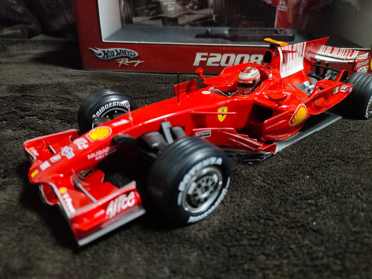 未開封新品モデルベース シャークフィン ノンタバコバーコード仕様1/18マテル フェラーリF2008 キミ ライコネンF1Ferrari＃1KIMI RAIKKONEN