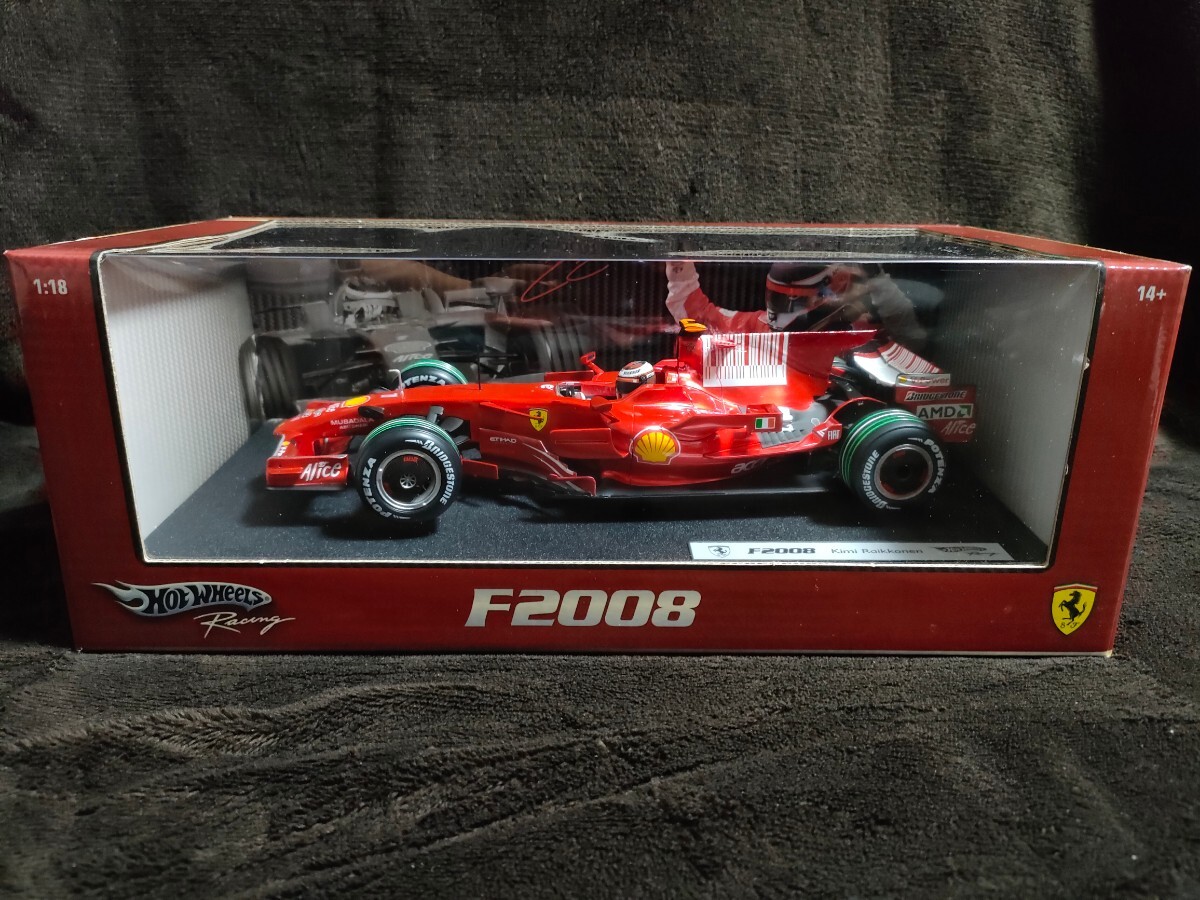 新品モデルベースF1日本GP富士ソフトタイヤ＆シャークフィン仕様1/18マテル フェラーリF2008FUJIキミ ライコネンFerrariKIMI RAIKKONEN_画像8