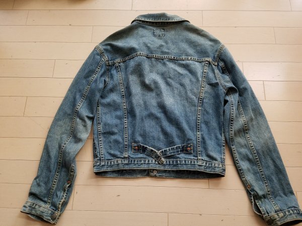 90's Levi's リーバイス 70752-12 デニム ジャケット Lサイズ ビンテージ ジージャン ショートホーンタグ 香港製　SJ2_画像8