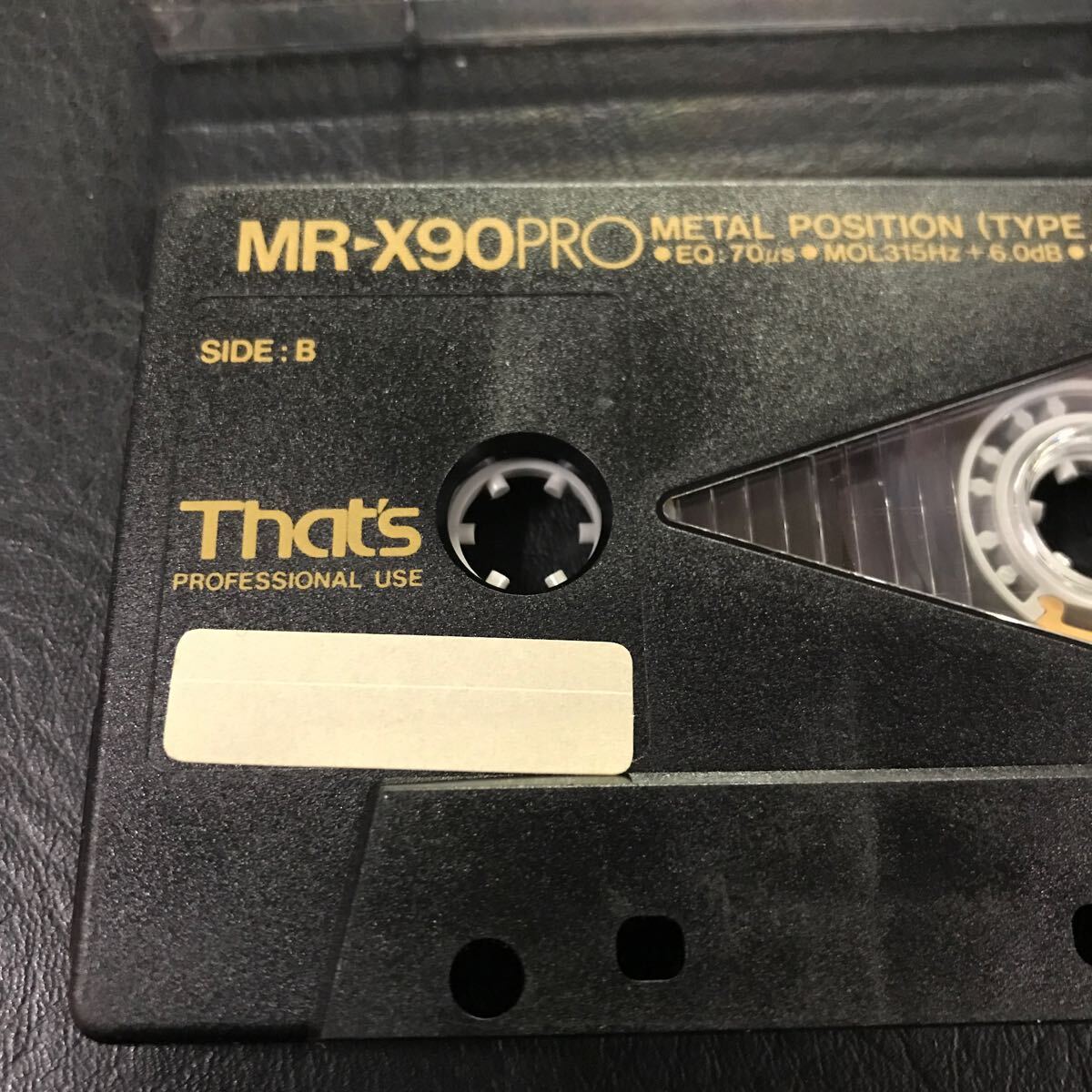 T3045 中古 That's メタル カセットテープ MR-X90 PRO METAL 録音済み ツメあり 音鳴り確認済 メタルポジション Ⅳ 爪あり 90分テープ_画像2