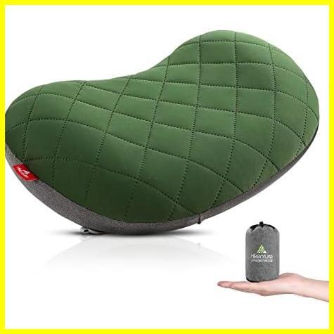 [ сейчас только! через 1.!] * зеленый * уличный ... с чехлом воздушный pillow . скользить отделка [ супер-легкий 140g] compact подушка кемпинг 