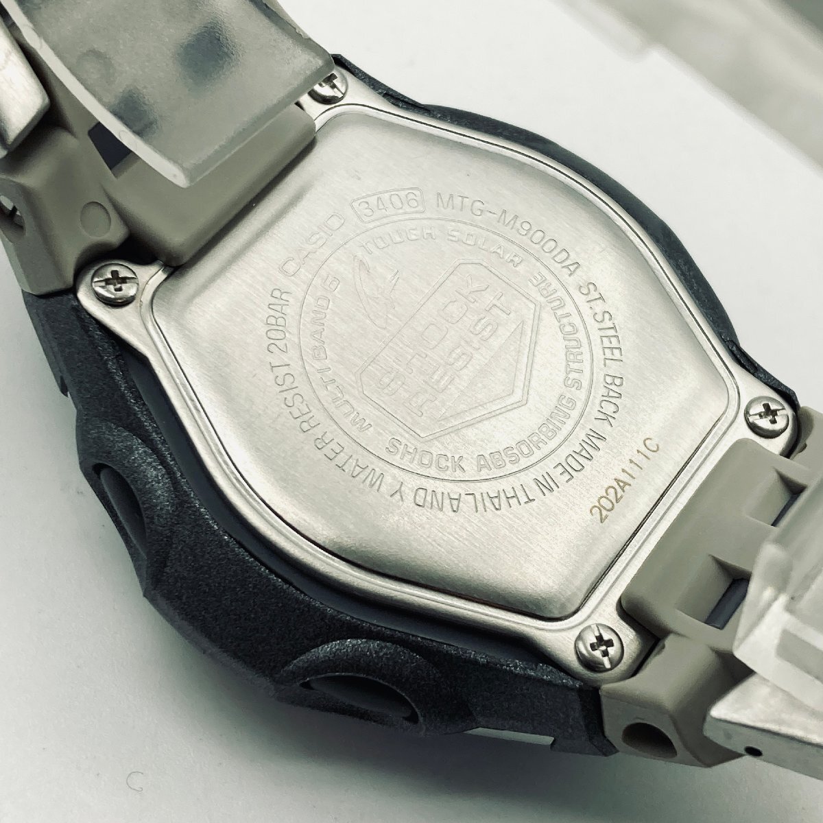 2560♭CASIO カシオ 腕時計 MTGM-900DA-8CR タフソーラー 電波時計 デジタル表示 20気圧防水 メンズ【0304】_画像5