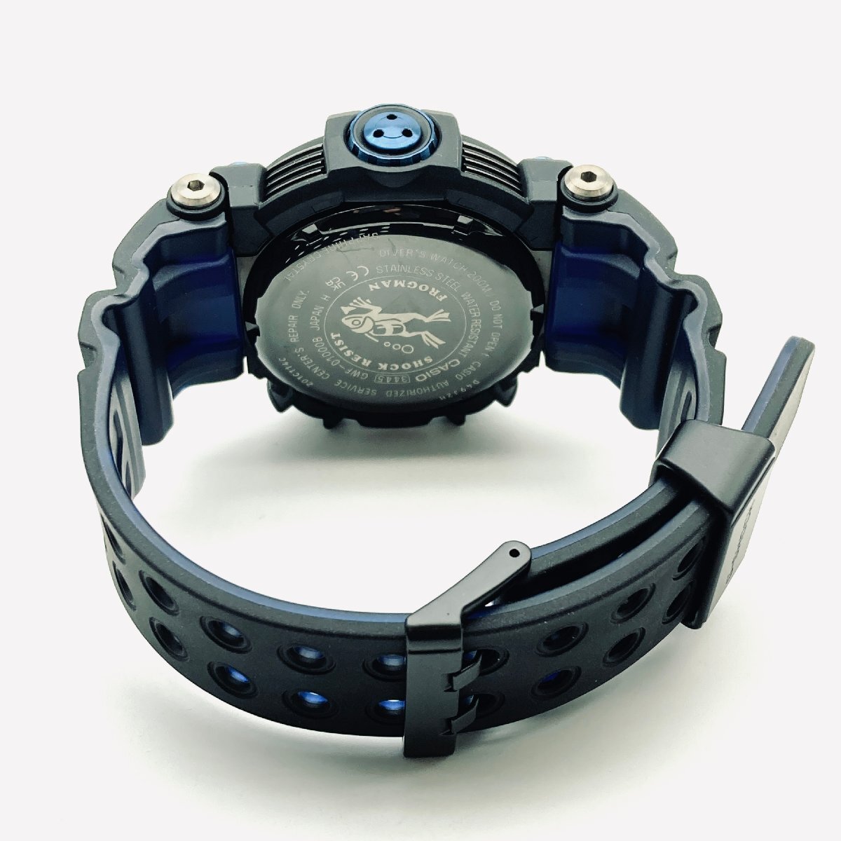 2662♭ CASIO カシオ 腕時計 G-SHOCK GWF-D1000B-1JF FROGMAN フロッグマン 電波ソーラー ISO200m潜水用防水 メンズ ブラック【0311】の画像4