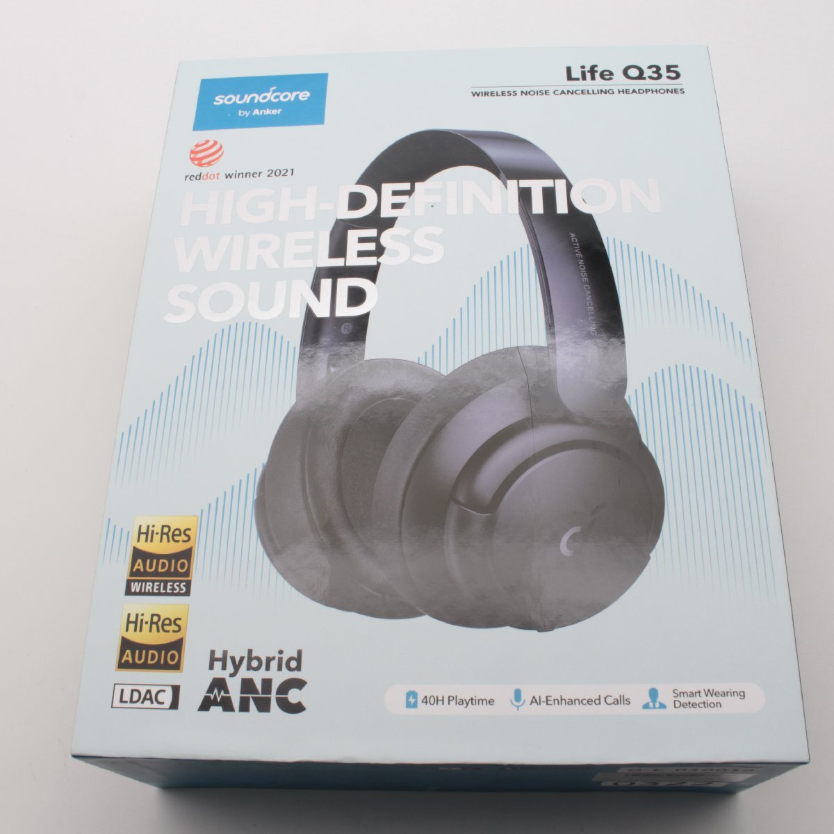 2731▲ Anker Soundcore Life Q35 ワイヤレス ヘッドホン ウルトラノイズキャンセリング ハイレゾ対応 ワイヤレス/有線 ブラック【0322】_参考価格：11,990円