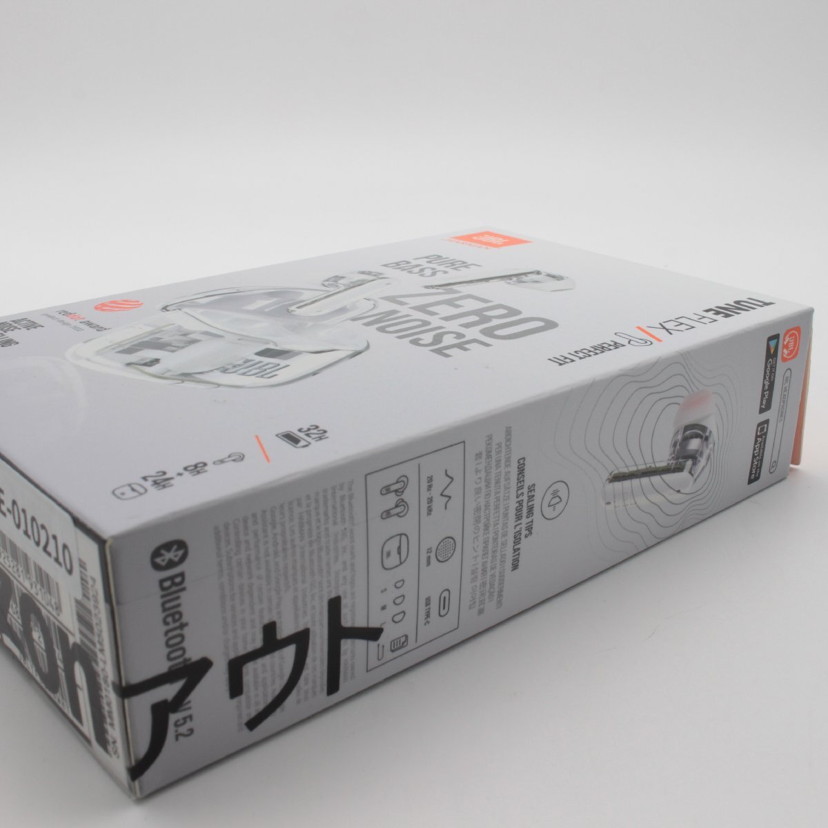 2776▲ JBL TUNE FLEX GHOST ワイヤレスイヤホン JBLTFLEXGWHT Bluetooth 2ウェイ装着 ノイズキャンセリング IPX4 ホワイト【0322】_画像5